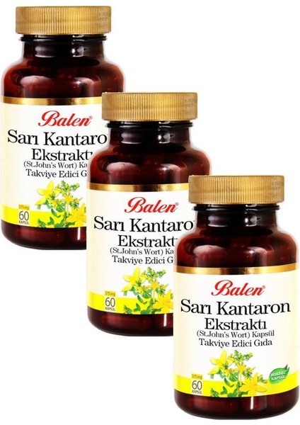 Sarı Kantaron Ekstraktı (St. John's Wort) 375MG 3X60 Kapsül