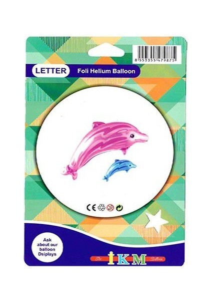 Yunus Balığı Temalı Folyo Balon 80 cm