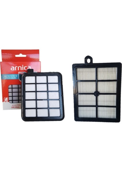 Arnica Pika Torbasız Süpürge Yeni Tip Motor Hepa Filtre Seti