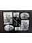 Duvar Saati Pano Foto 45*34CM Çerçeve 6 Resimlik Cats Siyah Saatli Çerçeve 1