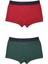 Boxer Trunk Neo-Gracia 3'lü Paket - Koyu Yeşil, Bordo 4