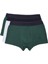Boxer Trunk Neo-Gracia 3'lü Paket - Koyu Yeşil, Beyaz 1