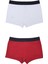 Boxer Trunk Neo-Gracia 3'lü Paket - Bordo, Beyaz 4
