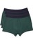 Boxer Trunk Neo-Gracia 3'lü Paket - Koyu Yeşil 1