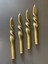 4 Lü Set Altın Yaldız Gold Burgulu Şamdan Mumu 1
