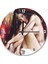Cakatablo Siyah Saçlı Çıplak Kadın Duvar Saati 1