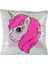 Unicorn Pembe 45 cm Pullu Yastık 1
