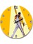 Cakatablo Freddie Mercury Sarı Zemin Duvar Saati 1