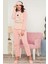 Ayıcık Desenli Kadın Pijama Takımı 7024 Pembe Pembe - Xxl 1