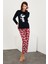 Baskılı Uzun Kol Pijama Takım 2