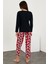 Baskılı Uzun Kol Pijama Takım 5