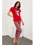 Baskılı Kısa Kol Pijama Takım 3