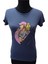 Lacivert Kız Baskılı Kısa Kollu T-Shirt 1