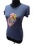 Lacivert Kız Baskılı Kısa Kollu T-Shirt 2
