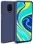 Xiaomi Redmi Note 9 Pro Max Ince Mat Silikon Kılıf Lacivert 1
