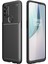 Oneplus Nord N100 Kılıf Karbon Desenli Lux Neyro Silikon + Tam Kaplayan 5d Cam Ekran Koruyucu Siyah 1