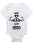 My Dad Is My Hero Baskılı Bebek Body Zıbın 1