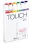 Twin Brush Marker Fırça Uçlu Markör Kalem Seti 6 Renk Ana Renkler 1