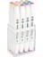 Twin Brush Marker Fırça Uçlu Markör Kalem Seti 12 Renk Pastel Renkleri 1