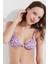 Çok Renkli Daisy Üçgen Knot Bikini Üstü 2