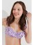 Çok Renkli Daisy Fırfırlı Balen Bikini Üstü 3