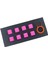 Rubber Gaming Aydınlatmalı Keycaps Set - 8 Keys Rubberized Doubleshot Key Caps (Neon Pembe) 1