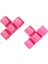 Rubber Gaming Aydınlatmalı Keycaps Set - 8 Keys Rubberized Doubleshot Key Caps (Neon Pembe) 4