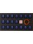 Rubber Gaming Aydınlatmalı Keycaps Set - 18 Keys Rubberized Doubleshot Key Caps (Dark Blue) 1