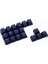 Rubber Gaming Aydınlatmalı Keycaps Set - 18 Keys Rubberized Doubleshot Key Caps (Dark Blue) 2