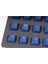 Rubber Gaming Aydınlatmalı Keycaps Set - 18 Keys Rubberized Doubleshot Key Caps (Dark Blue) 3