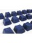 Rubber Gaming Aydınlatmalı Keycaps Set - 18 Keys Rubberized Doubleshot Key Caps (Dark Blue) 4