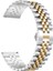 Samsung Galaxy Watch 3 Uyumlu 45MM (22MM) Parlak Metal Kordon - Gümüş-Rose Gold 1