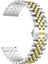 Samsung Galaxy Watch Active 2 Uyumlu 44MM (20MM) Parlak Metal Kordon - Gümüş-Gold 1