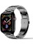 Apple Watch Uyumlu 42MM Klipsli Metal Kordon - Gri 1