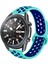 Samsung Gear S3 Uyumlu 22MM Silikon Kordon - Turkuaz-Mavi 1