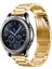 Samsung Gear S2 Uyumlu 20MM 3 Kademeli Metal Kordon - Gold 1