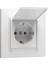 Karea Beyaz Kapakı Topraklı Priz 1