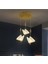 Elegance Modern Kelebek Tasarım Üçlü Sarkıt LED Avize Rose Gold Sarı Harika Görsel BURENZE809 1