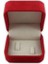 Alcantara Çift Alyans Kutusu Kırmızı Renk 2