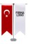 T Kırlangıç Masa Bayrağı Direkli 1