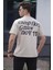 Bej Erkek Baskılı Tişört 5263 2