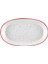 Dots Stoneware 2'li 26 cm Oval Kayık Tabak Kırmızı DOTS048 2