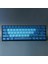 Rubber Gaming Aydınlatmalı Keycaps Set - 42 Keys Rubberized Doubleshot Key Caps ( Neon Blue ) 2