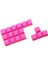Rubber Gaming Aydınlatmalı Keycaps Set - 18 Keys Rubberized Doubleshot Key Caps (Neon Pembe) 2