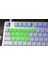 Rubber Gaming Aydınlatmalı Keycaps Set - 18 Keys Rubberized Doubleshot Key Caps (Neon Yeşil) 3