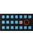 Rubber Gaming Aydınlatmalı Keycaps Set - 18 Keys Rubberized Doubleshot Key Caps (Neon Mavi ) 1