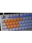 Rubber Gaming Aydınlatmalı Keycaps Set - 18 Keys Rubberized Doubleshot Key Caps (Neon Orange) 3