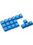 Rubber Gaming Aydınlatmalı Keycaps Set - 18 Keys Rubberized Doubleshot Key Caps (Sky Blue) 2