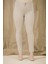 Cep Detaylı Büyük Beden Pamuk Pantolon Krem Rengi 1