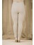 Cep Detaylı Büyük Beden Pamuk Pantolon Krem Rengi 3